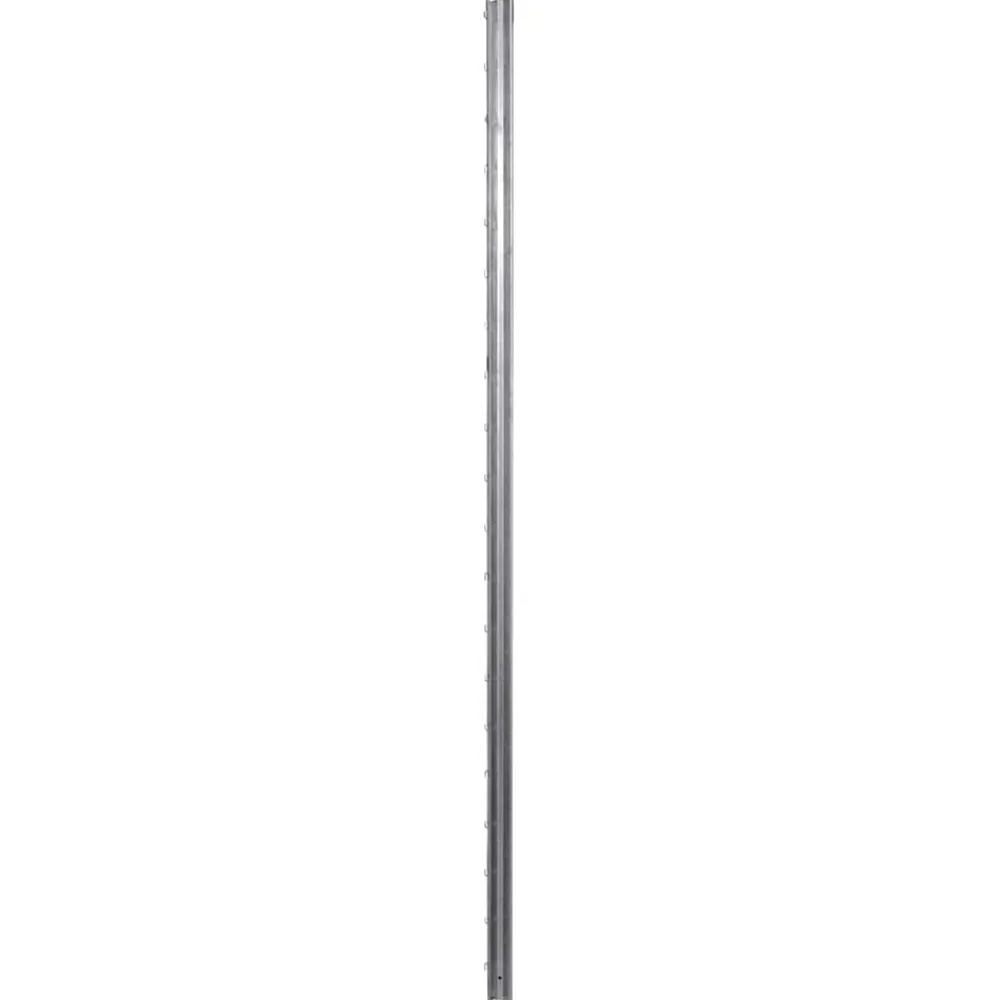 Afrasteringspaal 10 pcs Zilver 200 cm Staal>vidaXL Clearance