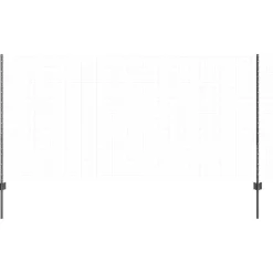 Tuinafscheidingen*vidaXL Afrasteringspaal 22 pcs Grijs 160 cm Staal Staal/grijs