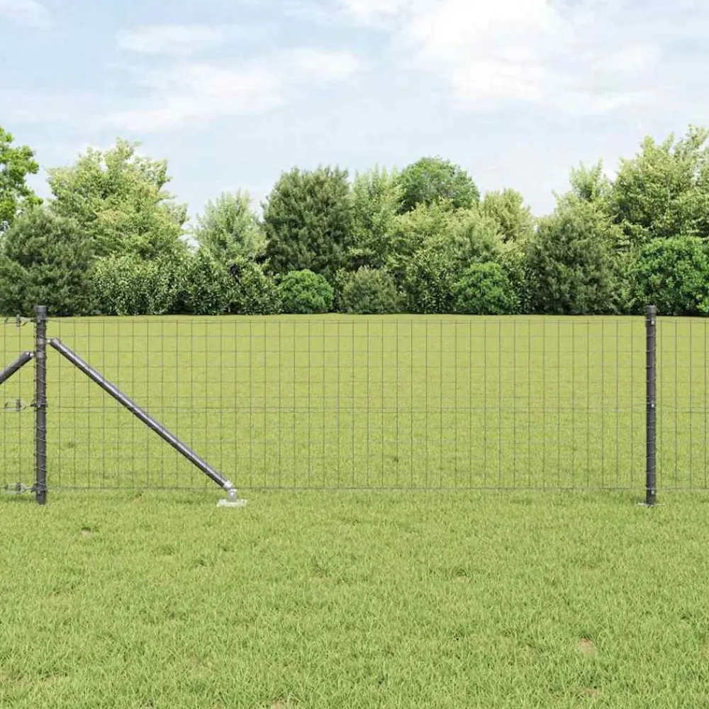 Tuinafscheidingen*vidaXL Afrasteringspaal 52 pcs 3,2 x 3,2 x 105 cm Grijs