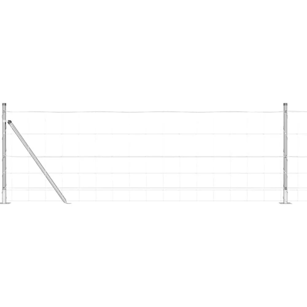 Afrasteringspaal Gegalvaniseerd 25 x 0,8 m Staal>vidaXL Clearance