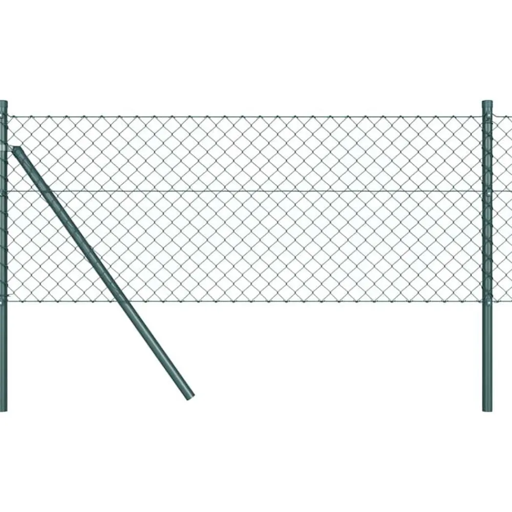 Tuinafscheidingen*vidaXL Afrasteringspaal 10 x 0,4 m (40 x 40 mm gaas) Groen