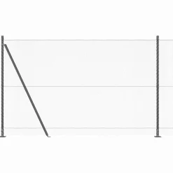 Afrasteringspaal 10 x 1,5 m (13 mm gaas) Staal en PVC>vidaXL Sale