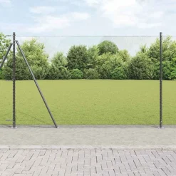 Afrasteringspaal 10 x 1,5 m (13 mm gaas) Staal en PVC>vidaXL Sale