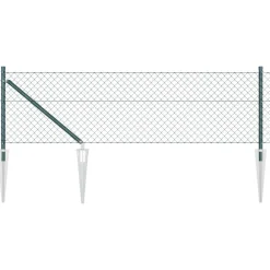 Tuinafscheidingen*vidaXL Afrasteringspaal 10 x 0,4 m (40 x 40 mm gaas) Groen