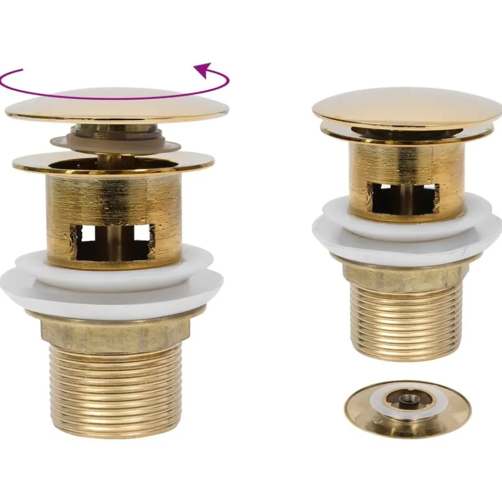 Afvoer pop-up met overloop 6,4x6,4x9,1 cm kleurig>vidaXL Clearance