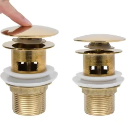 Afvoer pop-up met overloop 6,4x6,4x9,1 cm kleurig>vidaXL Clearance