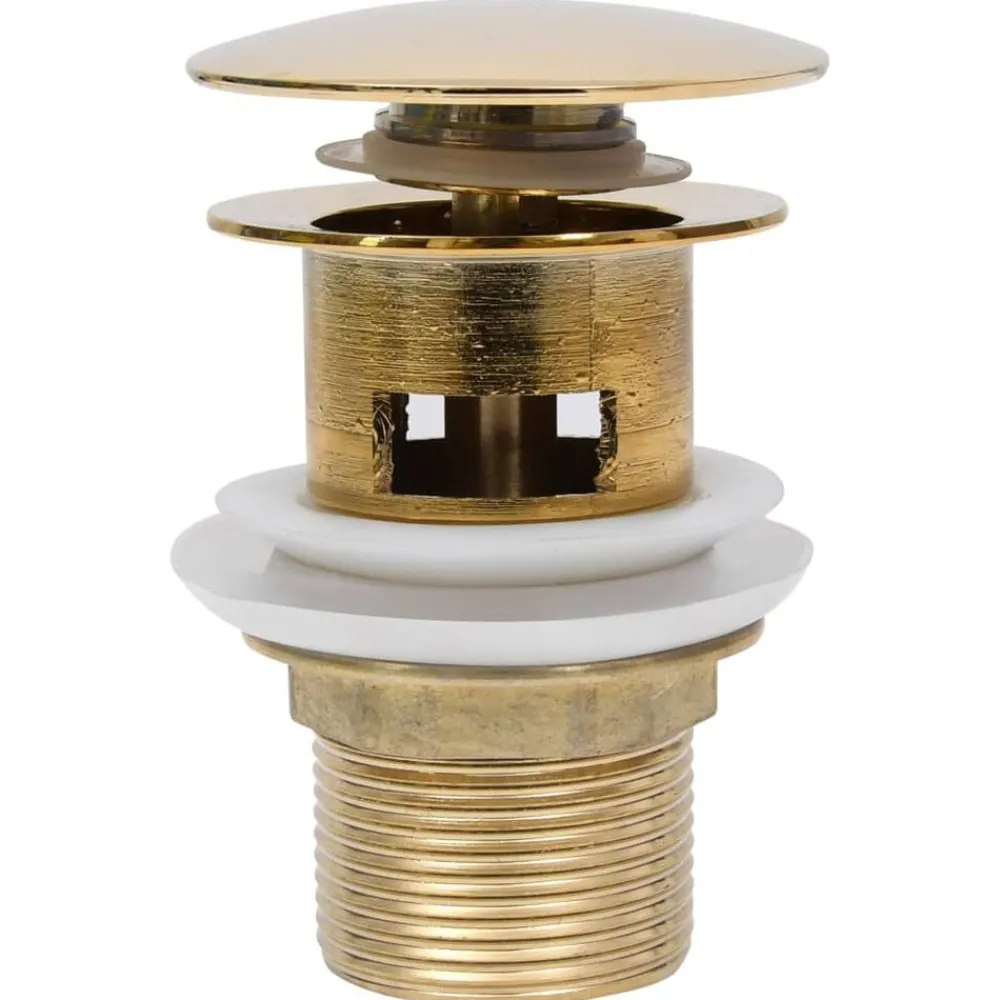 Afvoer pop-up met overloop 6,4x6,4x9,1 cm kleurig>vidaXL Clearance