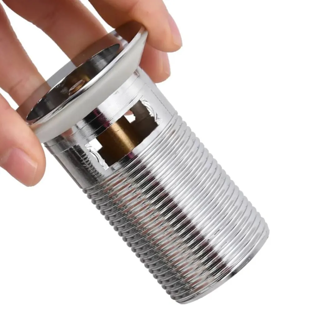 Afvoer pop-up met overloop 6,4x6,4x9,1 cm kleurig>vidaXL