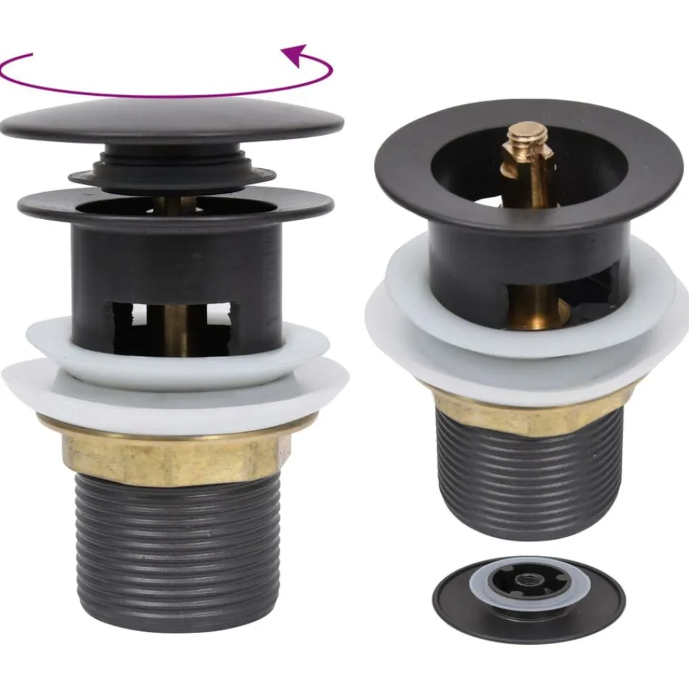 Afvoer pop-up met overloop 6,4x6,4x9,1 cm>vidaXL Outlet