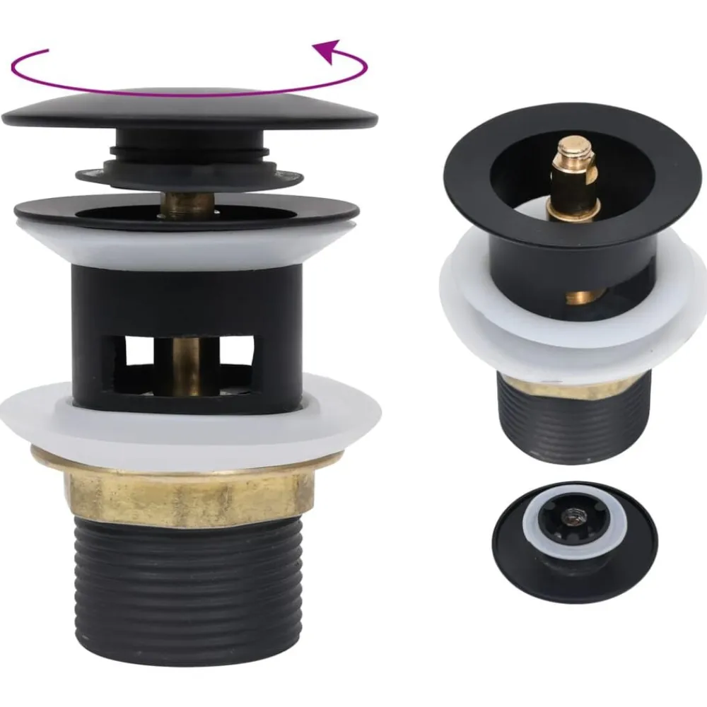 Afvoer pop-up met overloop 6,4x6,4x9,1 cm>vidaXL