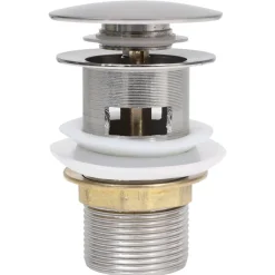 Afvoer pop-up met overloop 6,4x6,4x9,1 cm kleurig><noscript><img width=