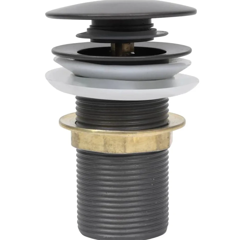 Sanitair & Loodgietersbenodigdheden*vidaXL Afvoer pop-up zonder overloop 6,4x6,4x9,1 cm Grijs