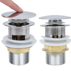 Afvoer pop-up zonder overloop 6,4x6,4x9,1 cm kleurig>vidaXL Online