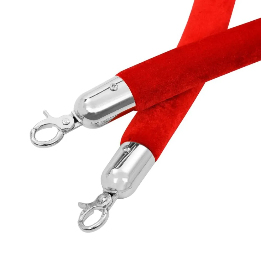Afzetkoord fluweel rood en kleurig>vidaXL New
