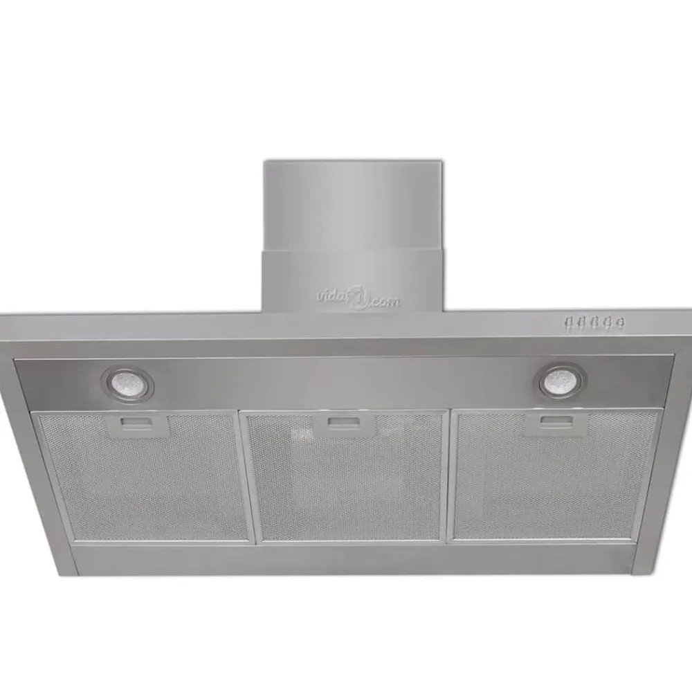 Keuken & Eetkamer*vidaXL Afzuigkap plat 900 mm roestvrij staal