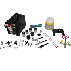 Gereedschap*vidaXL Airbrush compressorset met 3 pistolen