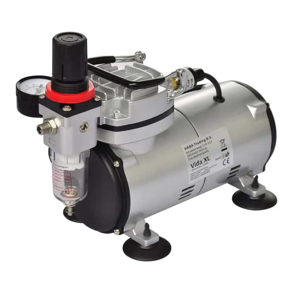 Airbrush-compressorset met 2 pistolen>vidaXL Best