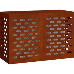 Huishoudaccessoires*vidaXL Airconditioner hoes Roestig 90 x 40 x 60 cm Cortenstaal