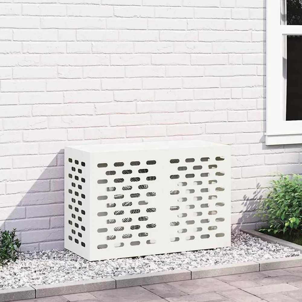 Huishoudaccessoires*vidaXL Airconditioner hoes 90 x 40 x 60 cm Staal Wit