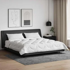 All-season dekbed met kussen 3 pcs Wit Microvezel>vidaXL Outlet