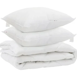 Linnengoed*vidaXL All-season dekbed met kussen 3 pcs Wit Microvezel