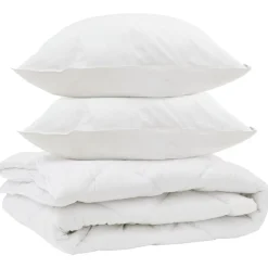 Linnengoed*vidaXL All-season dekbed met kussen 3 pcs Wit Microvezel