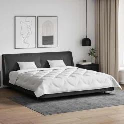 All-season dekbed met kussen 3 pcs Wit Microvezel>vidaXL Best