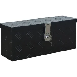 Bouwbeslag*vidaXL Aluminium kist 485x140x200 mm zwart