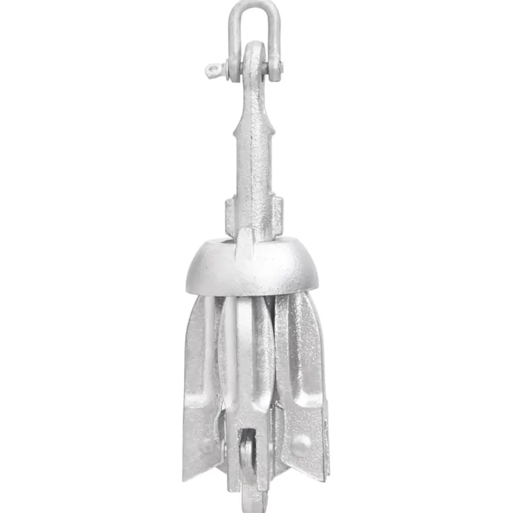 Voertuigonderdelen & -Accessoires*vidaXL Anker inklapbaar 0,7 kg thermisch verzinkt gietijzer zilver