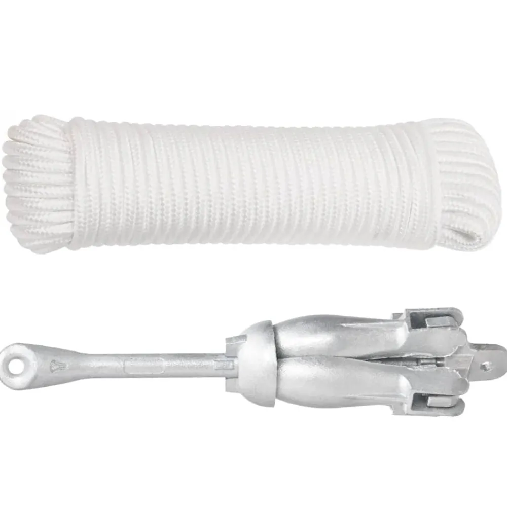 Anker met touw inklapbaar 8 kg thermisch verzinkt gietijzer>vidaXL New