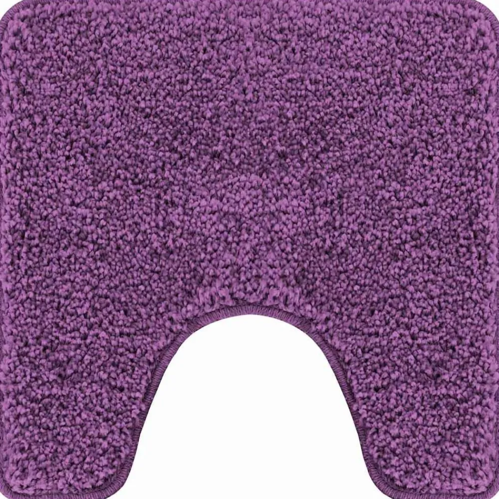 Badkameraccessoires*vidaXL Antislip Badmat met Toilet Cut 50 x 50 cm PP Paars