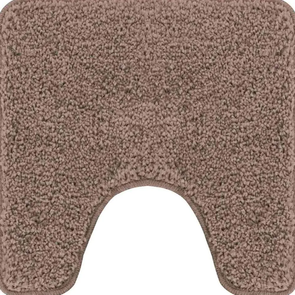 Badkameraccessoires*vidaXL Antislip Badmat met Toilet Cut 50 x 50 cm PP Bruin