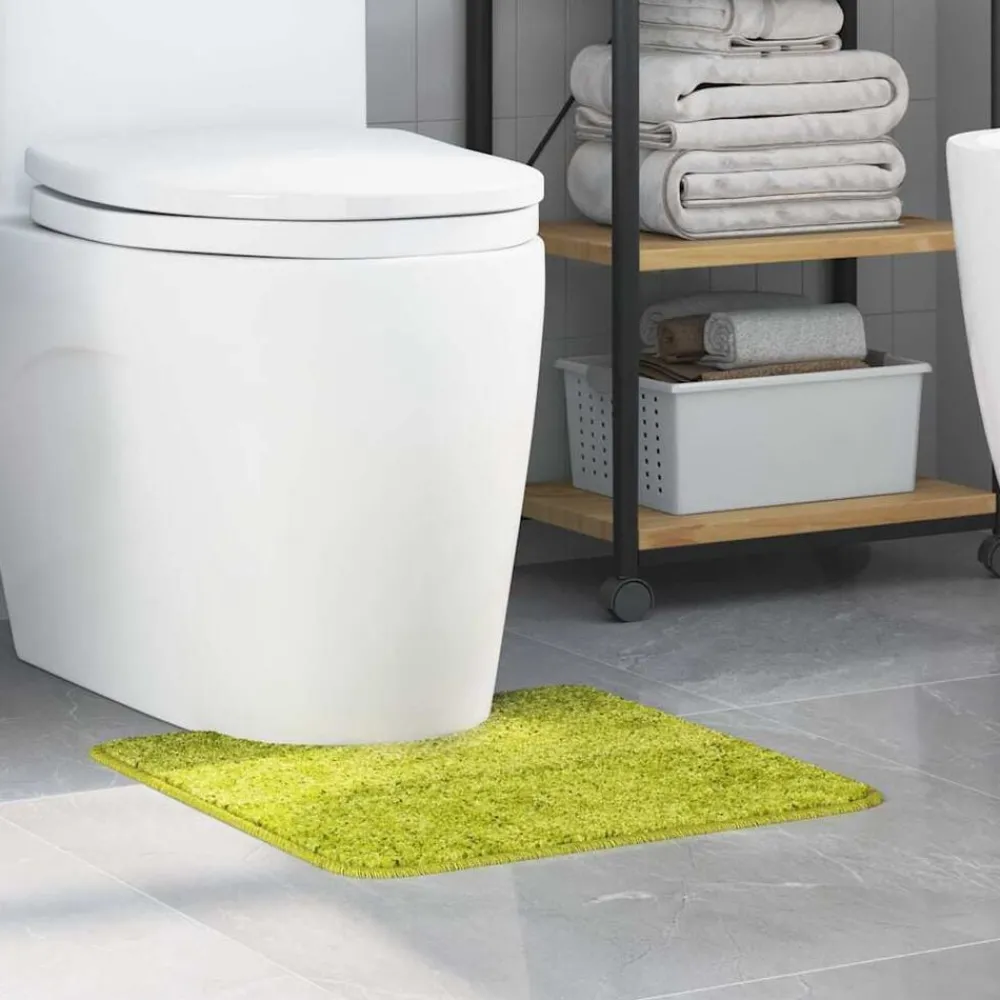Badkameraccessoires*vidaXL Antislip Badmat met Toilet Cut 50 x 50 cm PP Groen