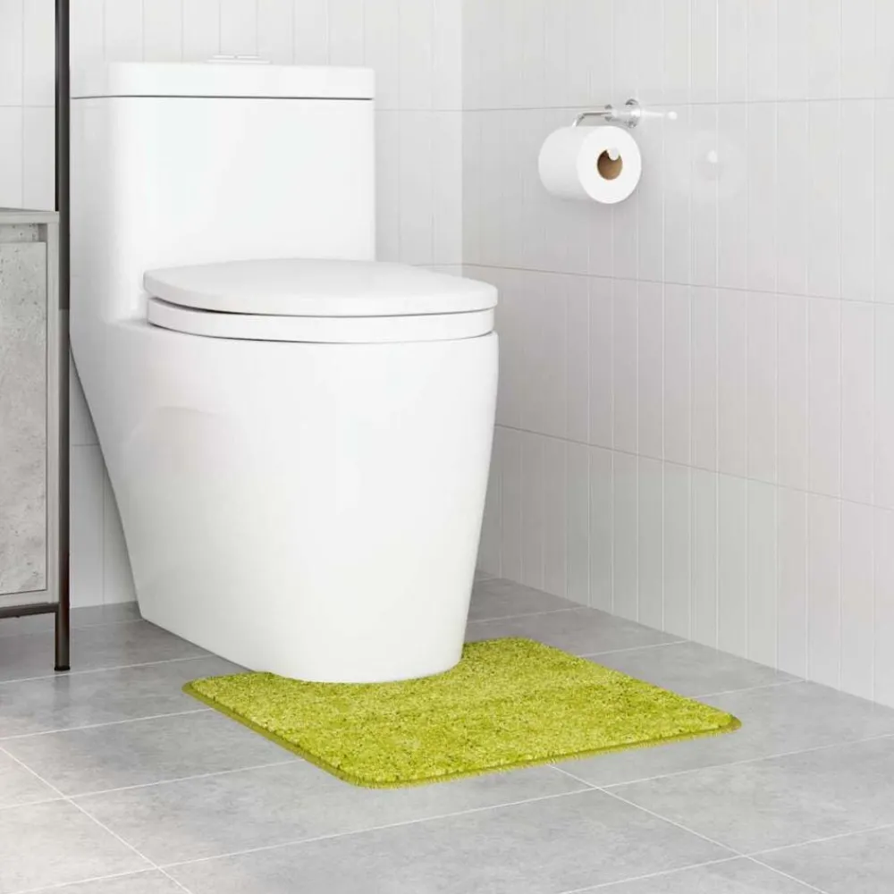 Badkameraccessoires*vidaXL Antislip Badmat met Toilet Cut 50 x 50 cm PP Groen