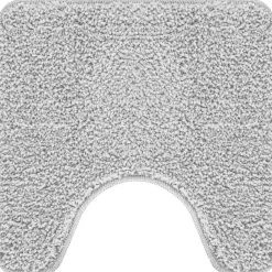 Badkameraccessoires*vidaXL Antislip Badmat met Toilet Cut 50 x 50 cm PP Grijs
