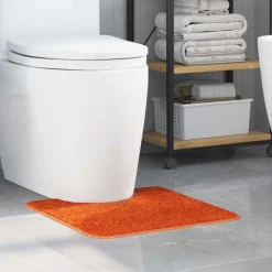 Badkameraccessoires*vidaXL Antislip Badmat met Toilet Cut 50 x 50 cm PP Oranje
