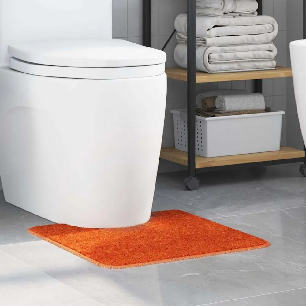 Badkameraccessoires*vidaXL Antislip Badmat met Toilet Cut 50 x 50 cm PP Oranje