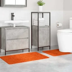 Badkameraccessoires*vidaXL Antislip Badmat Set 2 pcs PP Oranje