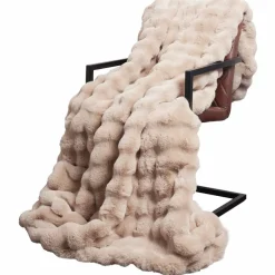 Antislip deken van imitatie konijnenbont Olite Polyester><noscript><img width=