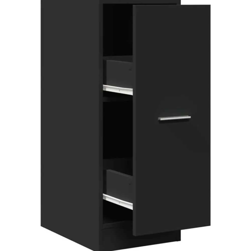 Kasten & Opbergmeubelen*vidaXL Apothekerskast 30x41x77,5 cm bewerkt hout Zwart