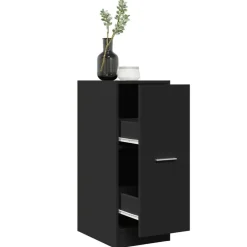 Kasten & Opbergmeubelen*vidaXL Apothekerskast 30x41x77,5 cm bewerkt hout Zwart