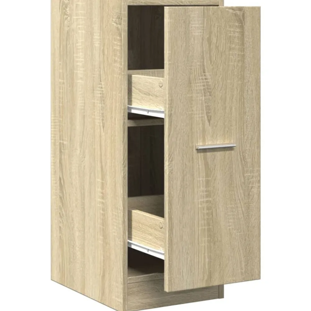 Kasten & Opbergmeubelen*vidaXL Apothekerskast 30x41x77,5 cm bewerkt hout kleurig Sonoma eiken