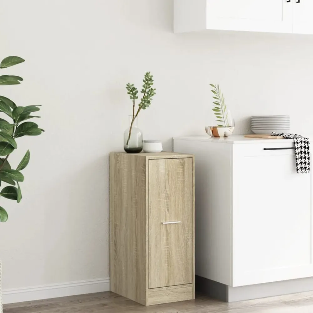 Kasten & Opbergmeubelen*vidaXL Apothekerskast 30x41x77,5 cm bewerkt hout kleurig Sonoma eiken