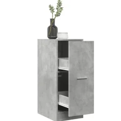 Kasten & Opbergmeubelen*vidaXL Apothekerskast 30x41x77,5 cm bewerkt hout Betongrijs