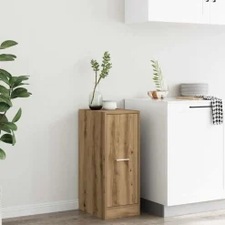 Kasten & Opbergmeubelen*vidaXL Apothekerskast 30x41x77,5 cm bewerkt hout artisanaal kleur Eiken
