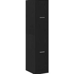 Kasten & Opbergmeubelen*vidaXL Apothekerskast 30x41x144,5 cm Bewerkt Hout Zwart eiken