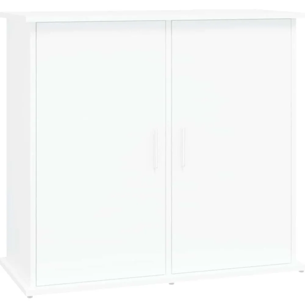 Huisdierbenodigdheden*vidaXL Aquariumstandaard 81x36x73 cm bewerkt hout Wit