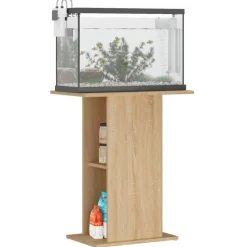 Huisdierbenodigdheden*vidaXL Aquariumstandaard 60,5x36x72,5 cm Bewerkt Hout Sonoma eiken