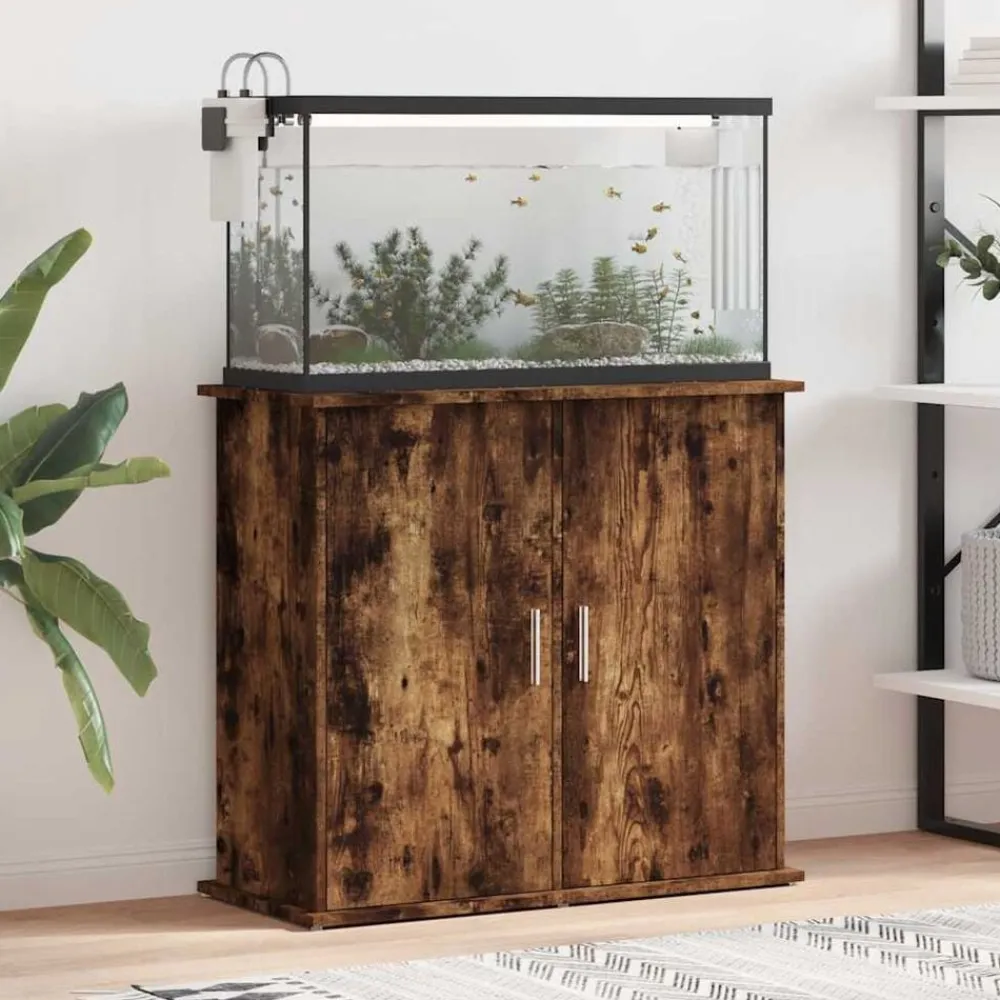 Aquariumstandaard 81x36x73 cm bewerkt hout kleurig>vidaXL