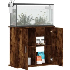 Aquariumstandaard 81x36x73 cm bewerkt hout kleurig><noscript><img width=